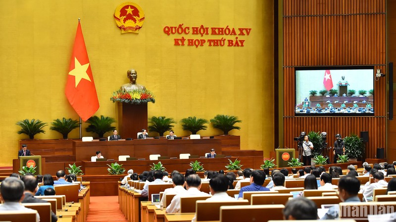 Quang cảnh phiên họp của Quốc hội, ngày 21/6/2024. Quang cảnh phiên họp của Quốc hội, ngày 21/6/2024.