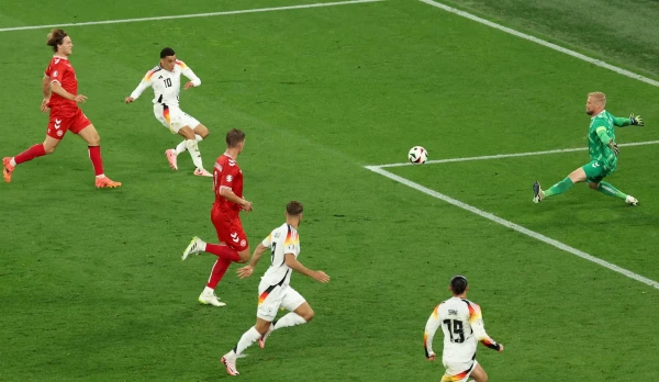 ĐT Đức "vừa hay lại vừa may" trong cuộc đối đầu với Đan Mạch trong trận đấu thứ 2 vòng 1/8 EURO 2024.