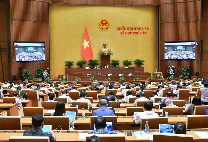 Quang cảnh một phiên họp của Quốc hội. Quang cảnh một phiên họp của Quốc hội.