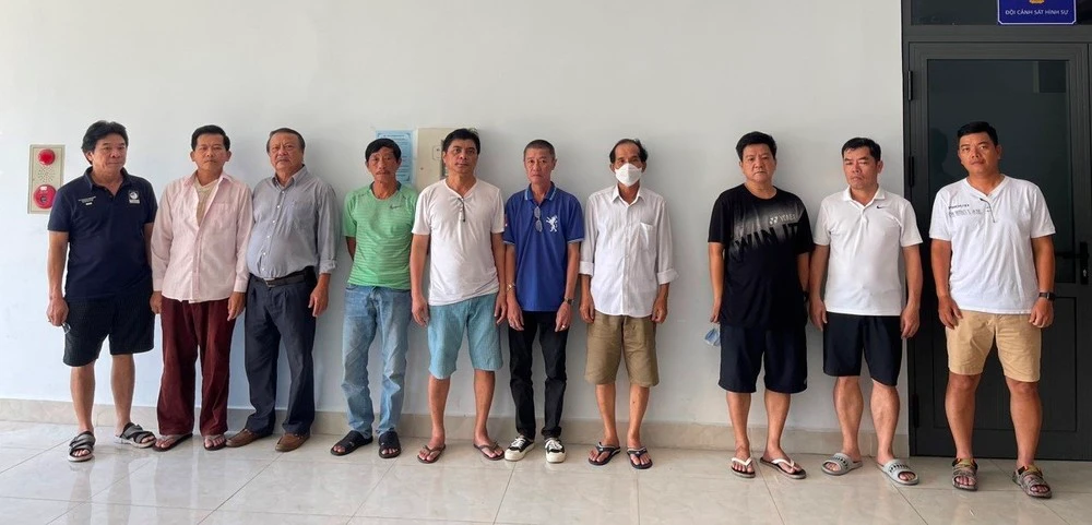 Các nghi can trong đường dây đánh bạc nghìn tỉ.