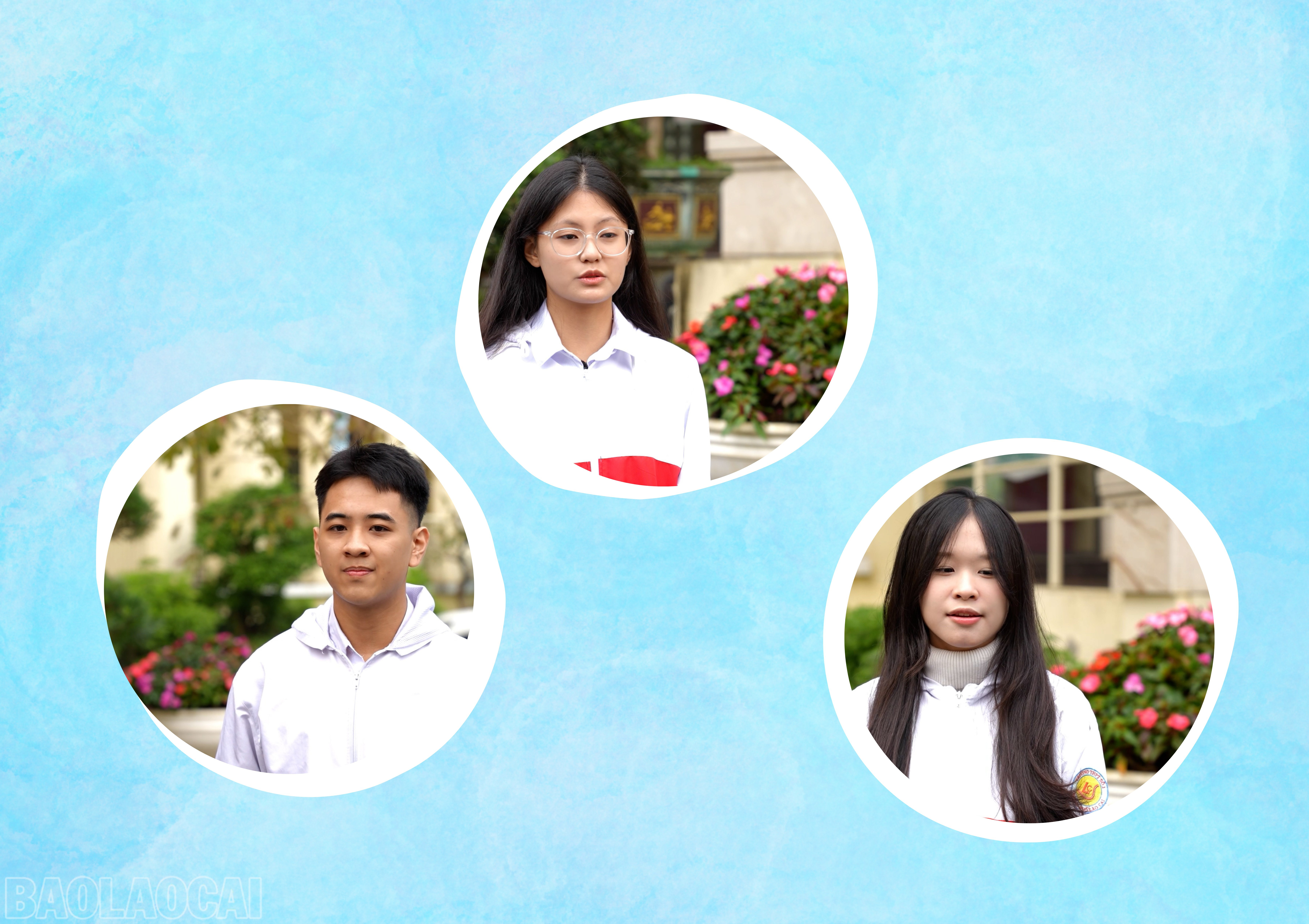 Elever på Lao Cai High School uttryckte sina känslor när de lyssnade på berättelser om historia och soldater i kriget för att skydda fosterlandet. baolaocai-bl_v1.png