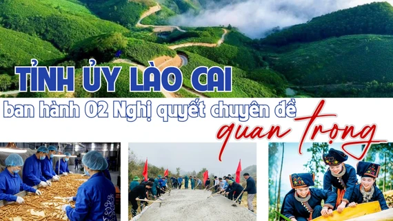 Tỉnh ủy Lào Cai ban hành 02 Nghị quyết chuyên đề quan trọng