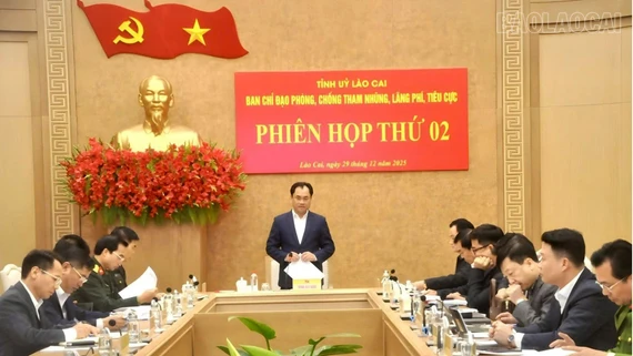 Phiên họp thứ Hai của Ban Chỉ đạo Phòng, chống tham nhũng, lãng phí, tiêu cực tỉnh Lào Cai