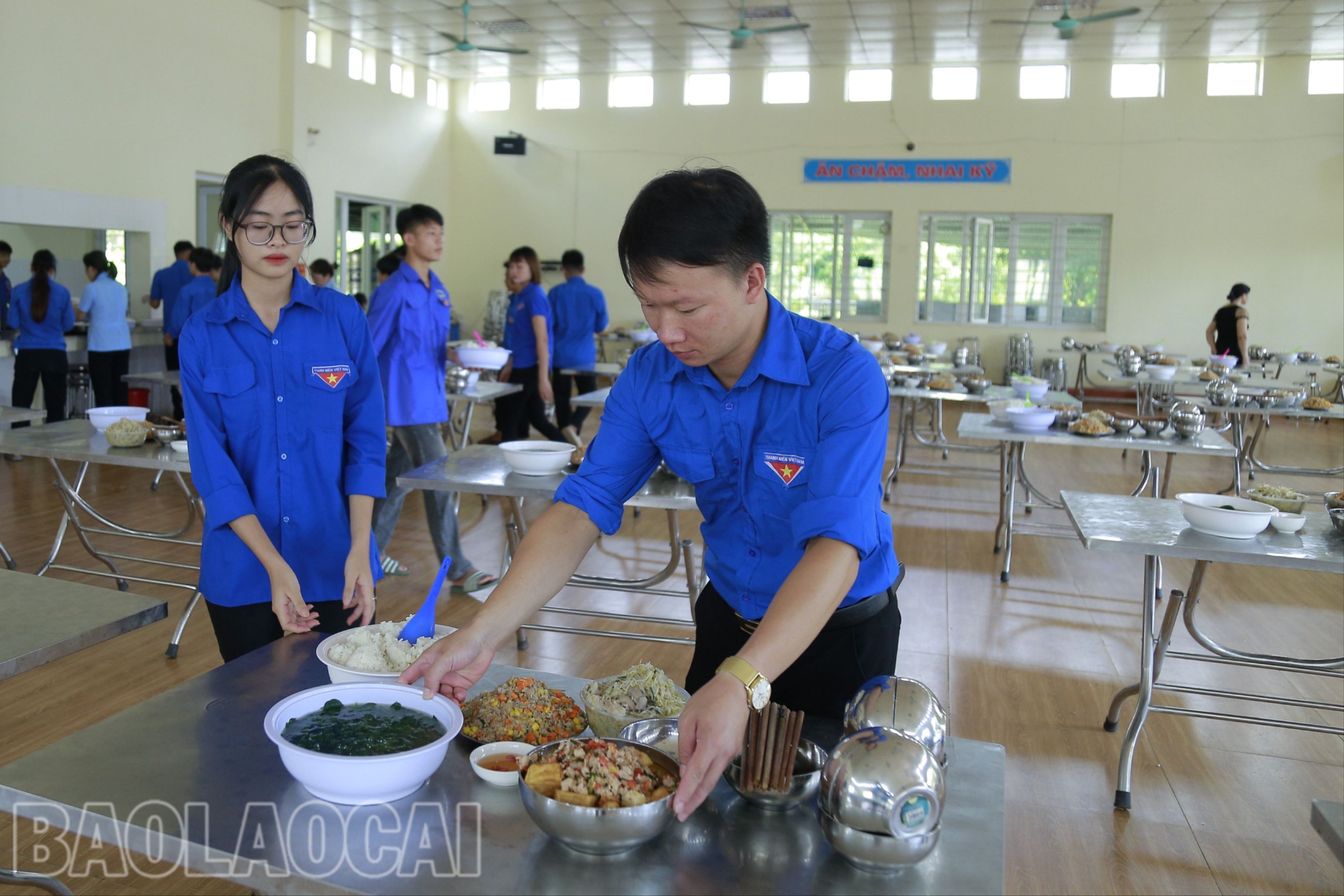 Thực đơn phong phú của thí sinh trên địa bàn huyện Bảo Yên. Bữa ăn phong phú của thí sinh trên địa bàn huyện Bảo Yên..jpg