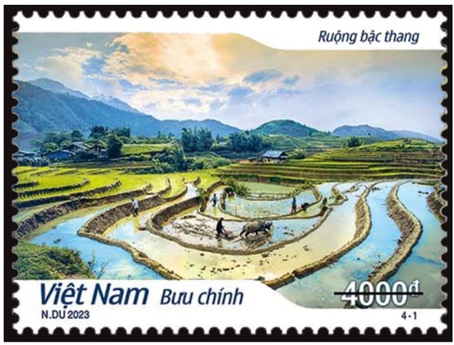 Lào Cai: Phát hành bộ tem in hình ruộng bậc thang Sa Pa ảnh 2