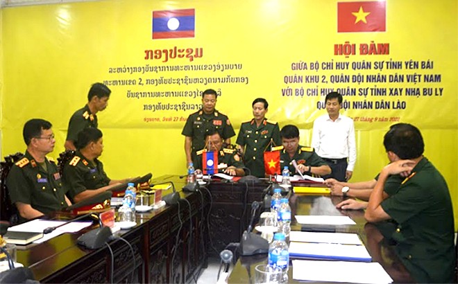 Bộ Chỉ huy quân sự tỉnh Yên Bái và tỉnh Xay Nhạ Bu Ly (Quân đội nhân dân Lào) hội đàm về kết quả kết nghĩa ảnh 2 Bộ Chỉ huy quân sự tỉnh Yên Bái và tỉnh Xay Nhạ Bu Ly (Quân đội nhân dân Lào) hội đàm về kết quả kết nghĩa ảnh 2