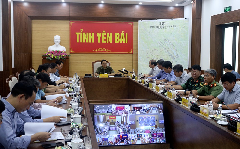 Thủ tướng Chính phủ Phạm Minh Chính chỉ đạo khắc phục hậu quả thiên tai tại tỉnh Yên Bái ảnh 1 Thủ tướng Chính phủ Phạm Minh Chính chỉ đạo khắc phục hậu quả thiên tai tại tỉnh Yên Bái ảnh 1