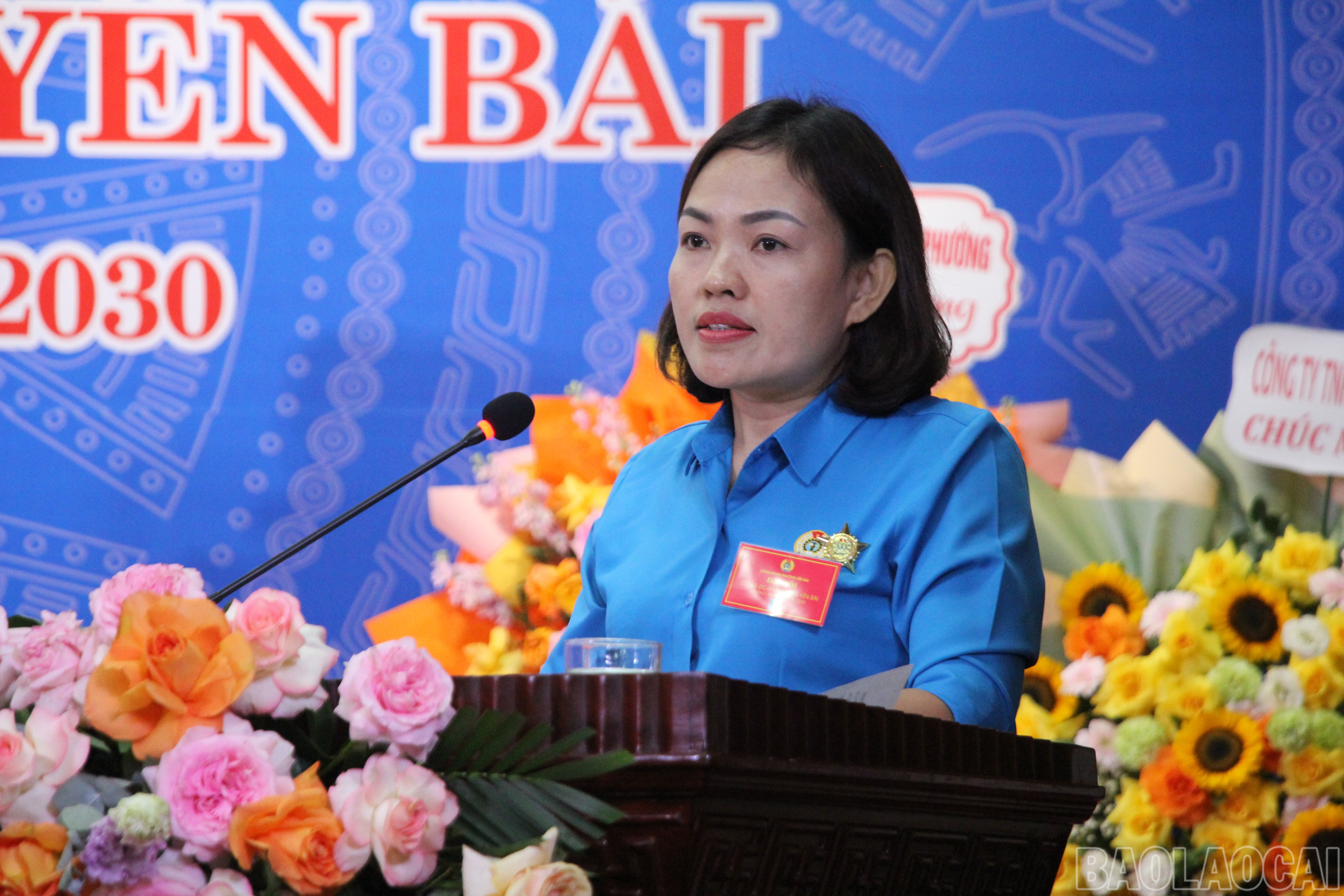 Đại biểu tham luận tại đại hội. baolaocai-br_img-9601.jpg