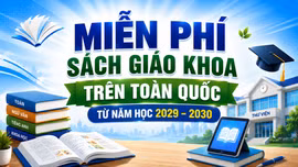 [Infographic] Miễn phí sách giáo khoa trên toàn quốc từ năm học 2029 – 2030