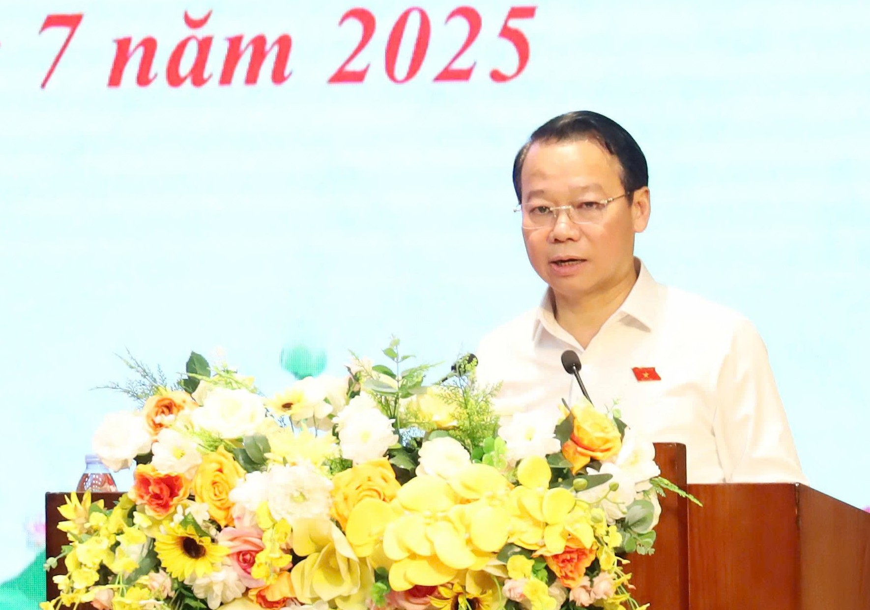 Đồng chí Đỗ Đức Duy, Bộ trưởng Bộ Nông nghiệp và Môi trường phát biểu tại hội nghị. z6780221744583-54f52fcb3a90eff1a957b796fe2cbaf7.jpg