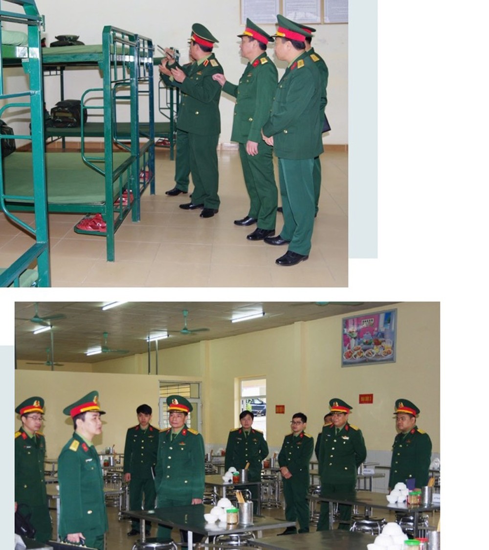Kiểm tra công tác hậu cần chuẩn bị đón nhận chiến sĩ mới. z6316223341911-bebc64df5274f17b91077580da9d9032.jpg