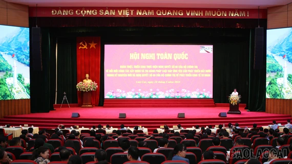 Gần 18.500 cán bộ, đảng viên Lào Cai tham dự Hội nghị toàn quốc quán triệt, triển khai Nghị quyết số 66 và Nghị quyết số 68 của Bộ Chính trị