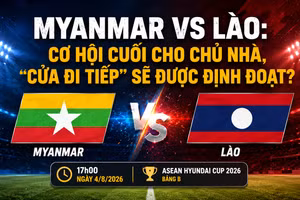 Myanmar vs Lào (17h00 ngày 4/8): Cơ hội cuối cho chủ nhà, "cửa đi tiếp" sẽ được định đoạt?