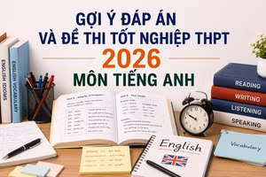 Cập nhật đề thi, đáp án môn Tiếng Anh tốt nghiệp THPT 2026 nhanh mới nhất
