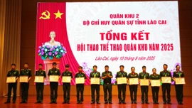 Bộ Chỉ huy Quân sự tỉnh Lào Cai tổng kết Hội thao thể thao Quân khu năm 2025