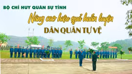 Bộ Chỉ huy Quân sự tỉnh: Nâng cao hiệu quả huấn luyện dân quân tự vệ
