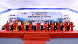 Bí thư Tỉnh ủy Dương Quốc Huy dự Lễ khánh thành nhà máy sản xuất, chế biến gia vị tại xã Xuân Ái