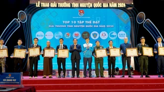 Giải thưởng Tình nguyện quốc gia năm 2024 tôn vinh những cống hiến vì cộng đồng