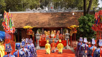 Long trọng nghi thức Lễ tế dân gian đền Thượng 