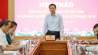 Hội thảo "Nâng cao chất lượng biên tập, phát hành, sử dụng Bản tin thông báo nội bộ phục vụ sinh hoạt chi bộ"