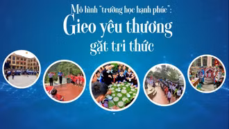 Mô hình “Trường học hạnh phúc”: Gieo mầm yêu thương, gặt tri thức