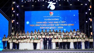 Lào Cai có 5 học sinh được tuyên dương "Học sinh 3 tốt" và 1 sinh viên đoạt giải thưởng "Sao Tháng Giêng" cấp Trung ương