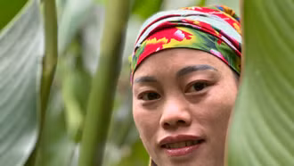 Làng lá dong trên đỉnh Bản Pho