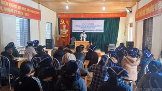 Đối thoại chính sách tại xã Y Tý. (Ảnh: Quỳnh Trang).