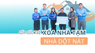 Góp sức trẻ xóa nhà tạm, nhà dột nát