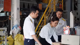 Cơ sở xay xát Biên Ly được hướng dẫn sử dụng hóa đơn điện tử khởi tạo từ máy tính tiền.