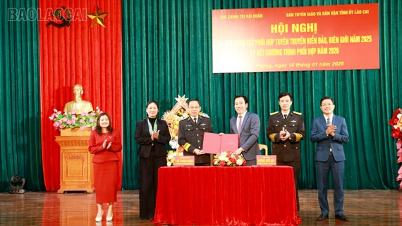 Ban Tuyên giáo và Dân vận Tỉnh ủy ký chương trình phối hợp với Cục Chính trị Hải quân