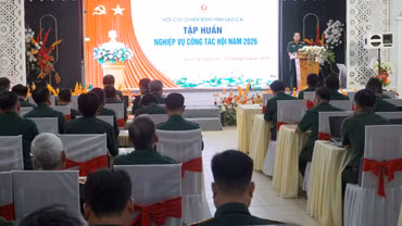 Hội Cựu chiến binh tỉnh khai mạc lớp tập huấn, bồi dưỡng cán bộ năm 2026