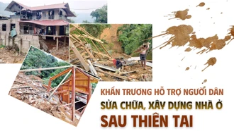 Khẩn trương hỗ trợ người dân sửa chữa, xây dựng nhà ở sau thiên tai