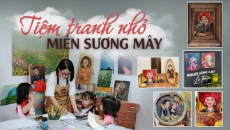 Tiệm tranh nhỏ miền sương mây