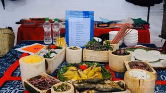 Hấp dẫn hội thi “Mâm cơm Bắc Hà”