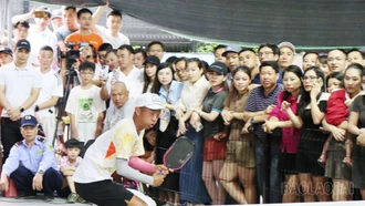 Những pha bóng đẹp mắt tại Giải Pickleball tỉnh Lào Cai mở rộng lần I - tranh Cúp Đức Việt land