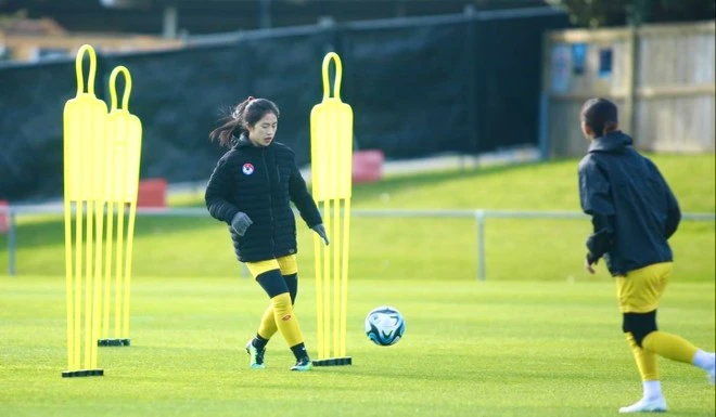 Thanh Nhã đã trở lại tập luyện cùng toàn đội