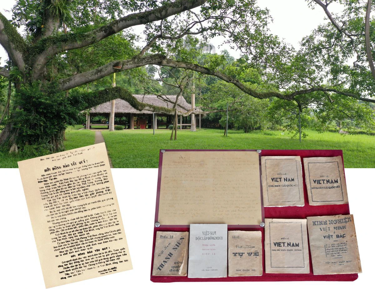 Ngày 21 – 5 – 1945, sau hơn 400 cây số trèo đèo, lội suối, Bác Hồ và đoàn công tác dừng chân nghỉ tại đình Hồng Thái, trước khi vào làng Kim Long (nay là thôn Tân Lập), xã Tân Trào, huyện Sơn Dương (Tuyên Quang).