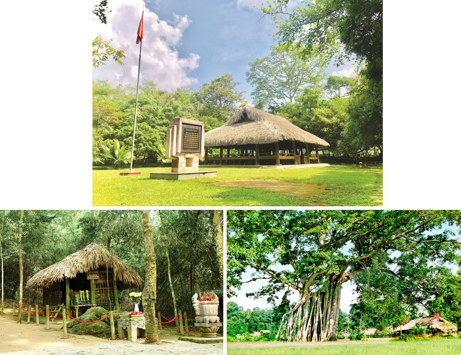 Khu di tích lịch sử cách mạng Tân Trào được xếp hạng là Khu di tích lịch sử Quốc gia đặc biệt: Đình Tân Trào, Lán Nà Nưa, Cây đa Tân Trào - nơi ghi dấu những sự kiện lịch sử trọng đại của dân tộc.