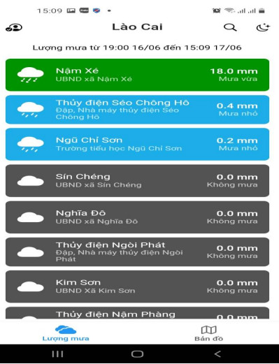 Giao diện App sau khi đăng nhập hiển thị thông tin tại các trạm của hệ thống. 16.jpg