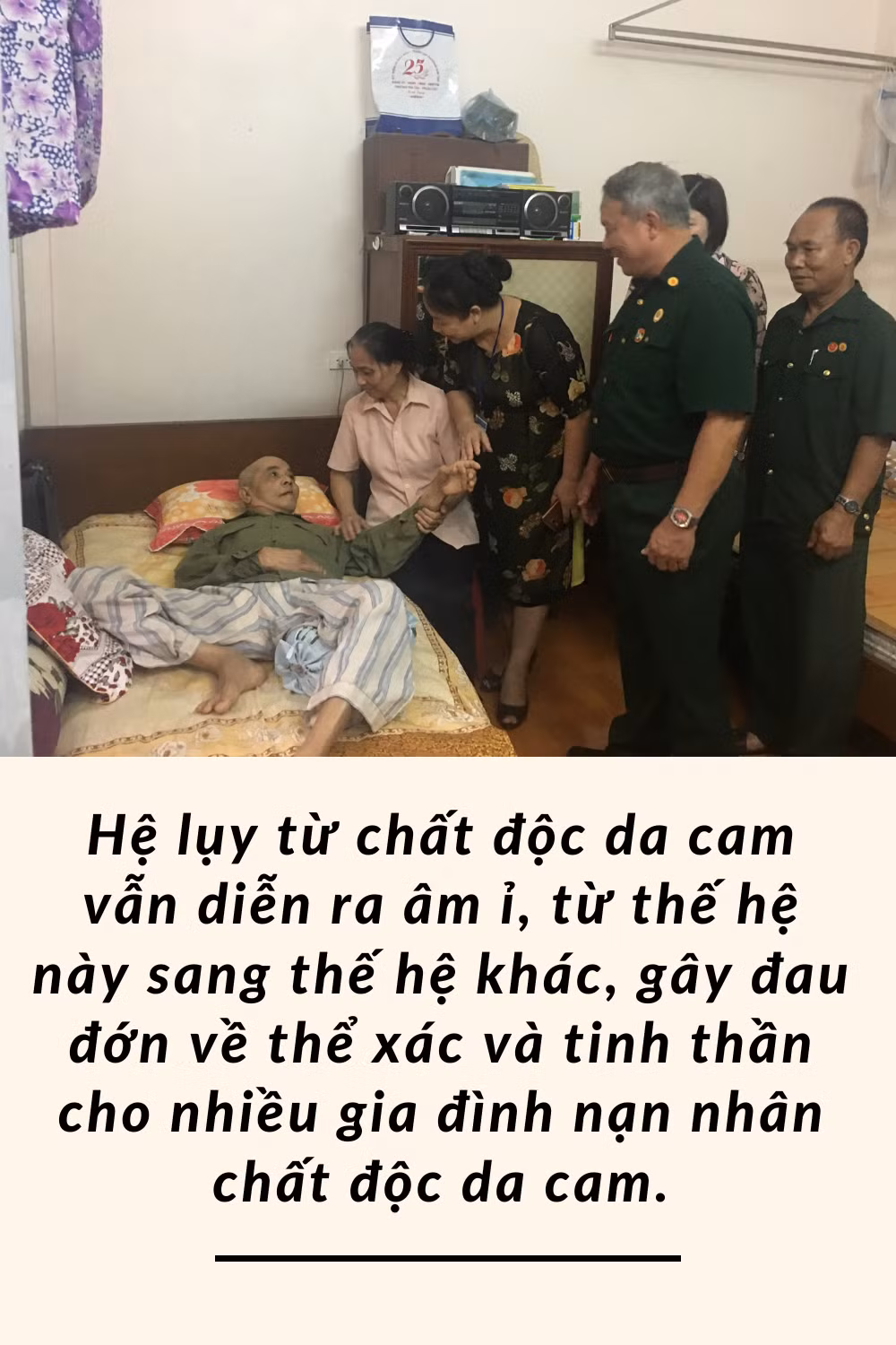 Lúc ấy, chúng tôi tham gia đánh giặc, tôi đâu nghĩ sau này mình sẽ được hưởng chế độ đãi ngộ gì đâu. Nay được Đảng, Nhà nước quan tâm, chính quyền địa phương chăm lo, chúng tôi thấy vui lắm (1).png