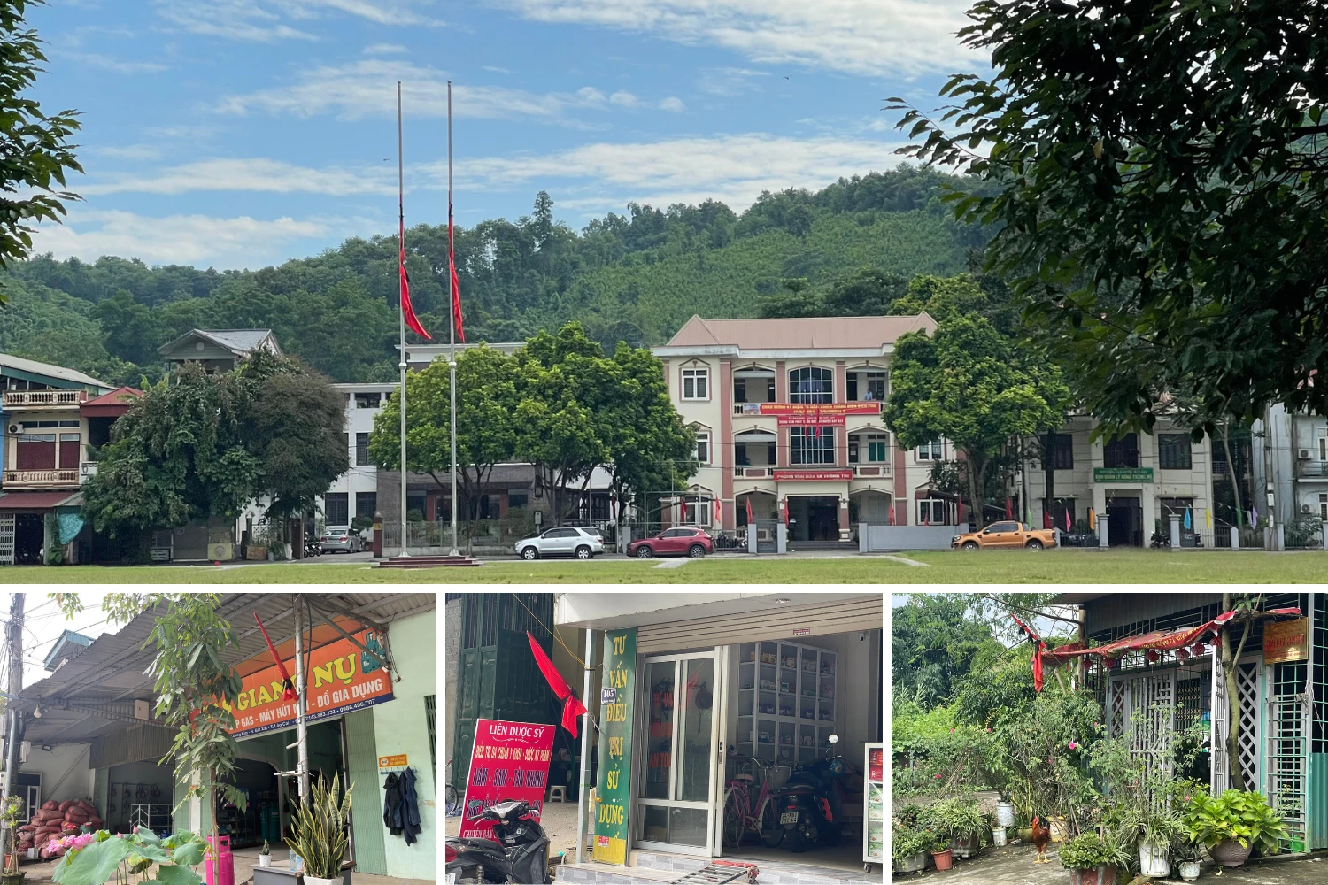 Những ngày này, các cơ quan, đơn vị, nhà dân trên địa bàn huyện Bát Xát treo cờ rủ để tưởng nhớ Tổng Bí thư Nguyễn Phú Trọng.