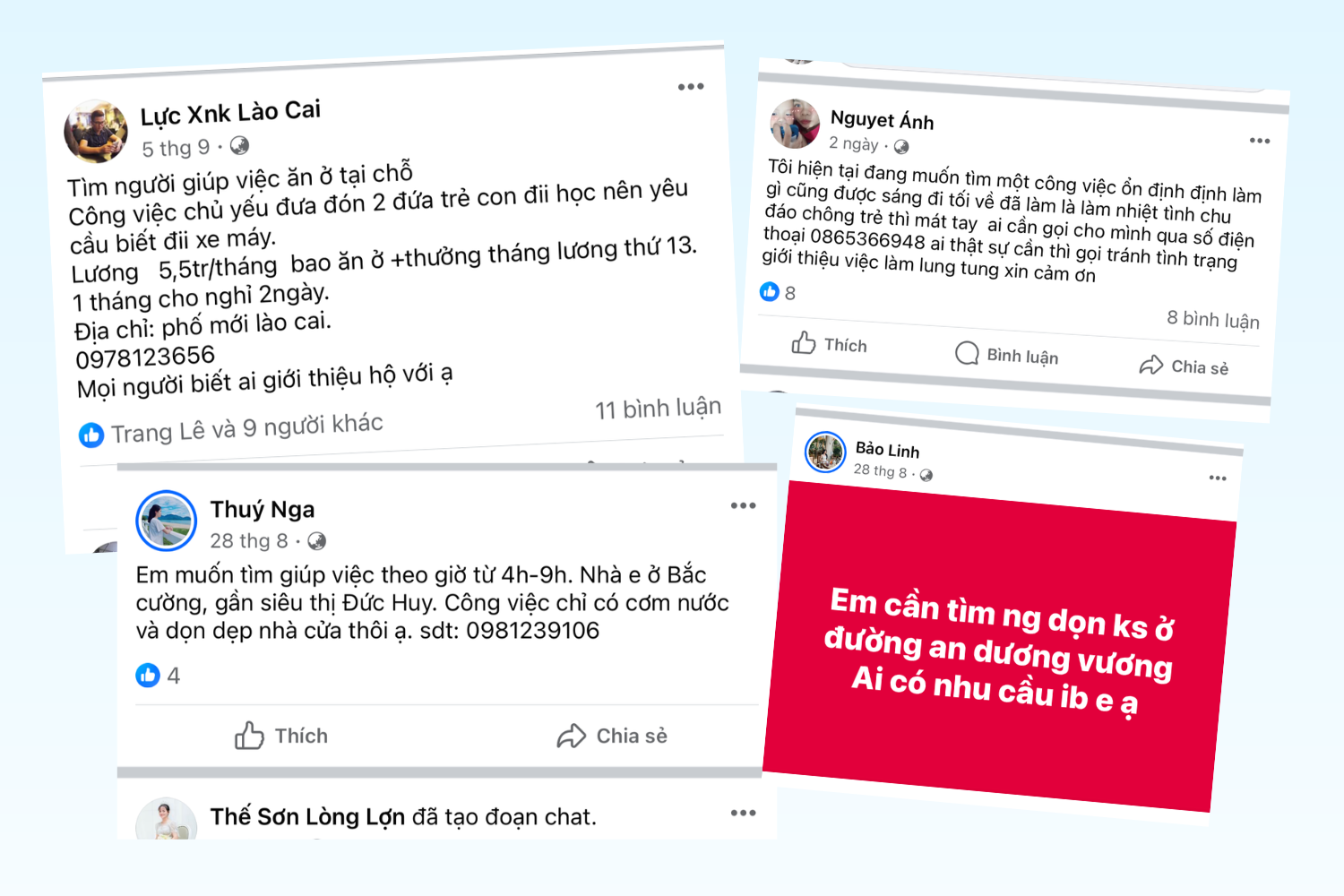 Công việc của người giúp việc vô cùng đa dạng, từ dọn dẹp nhà cửa, chăm sóc trẻ em đến trông nom người già yếu... 2.png