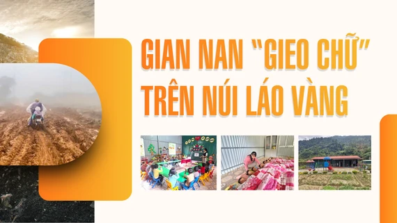 Gian nan “gieo chữ” trên núi Láo Vàng