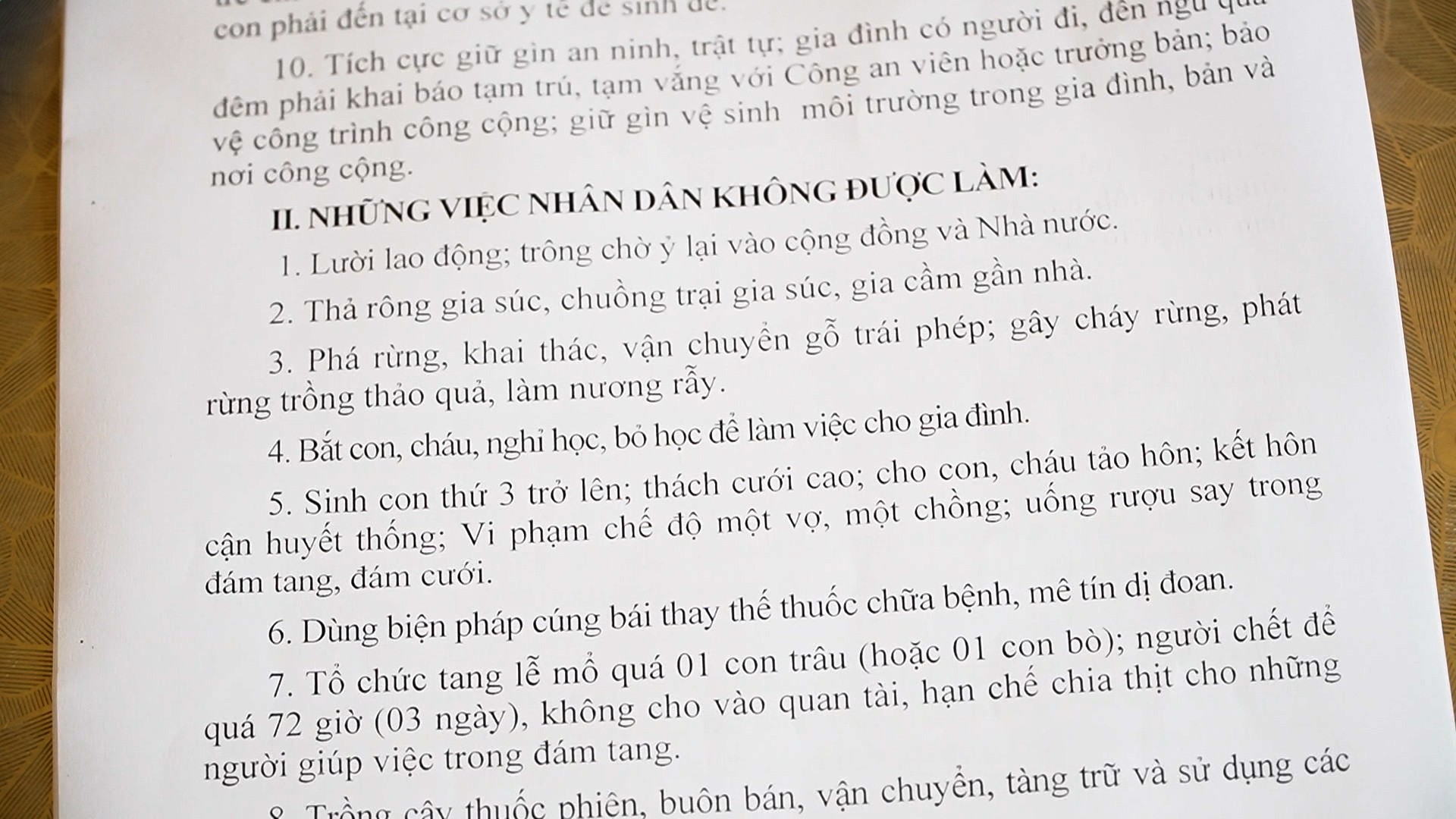 Những quy định không được làm trong hương ước của thôn Nả Háng Tùa Chử. sequence-0100-00-11-22still013.jpg