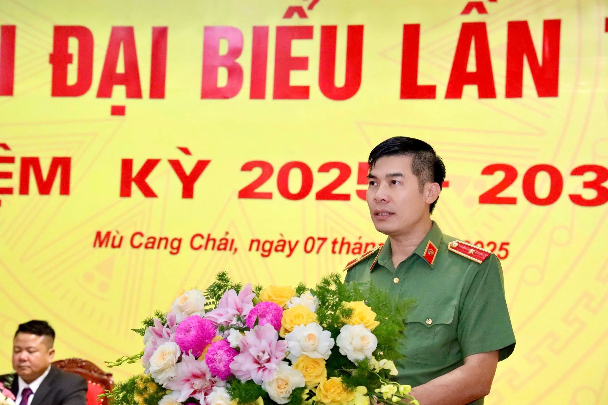 Thiếu tướng Cao Minh Huyền phát biểu chỉ đạo đại hội.