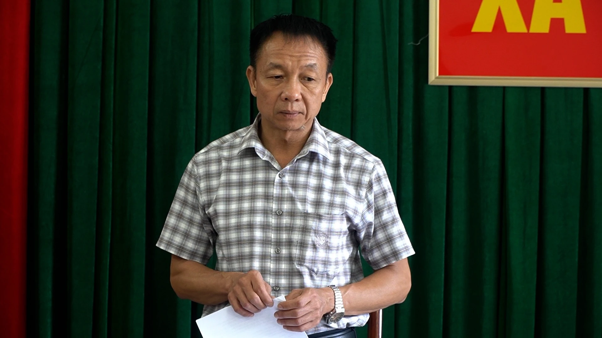 Phó Chủ tịch Thường trực HĐND tỉnh Vũ Quỳnh Khánh phát biểu tại buổi làm việc.