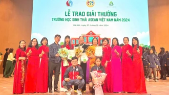 Lào Cai có 5 trường đạt giải thưởng Trường học sinh thái ASEAN Việt Nam năm 2024