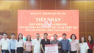 Agribank Chi nhánh tỉnh Lào Cai ủng hộ hơn 12 tỷ đồng cho công tác an sinh xã hội