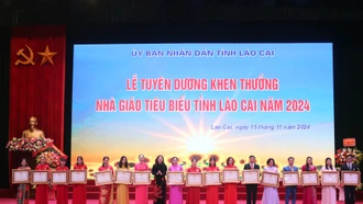 Tuyên dương, khen thưởng nhà giáo tiêu biểu tỉnh Lào Cai